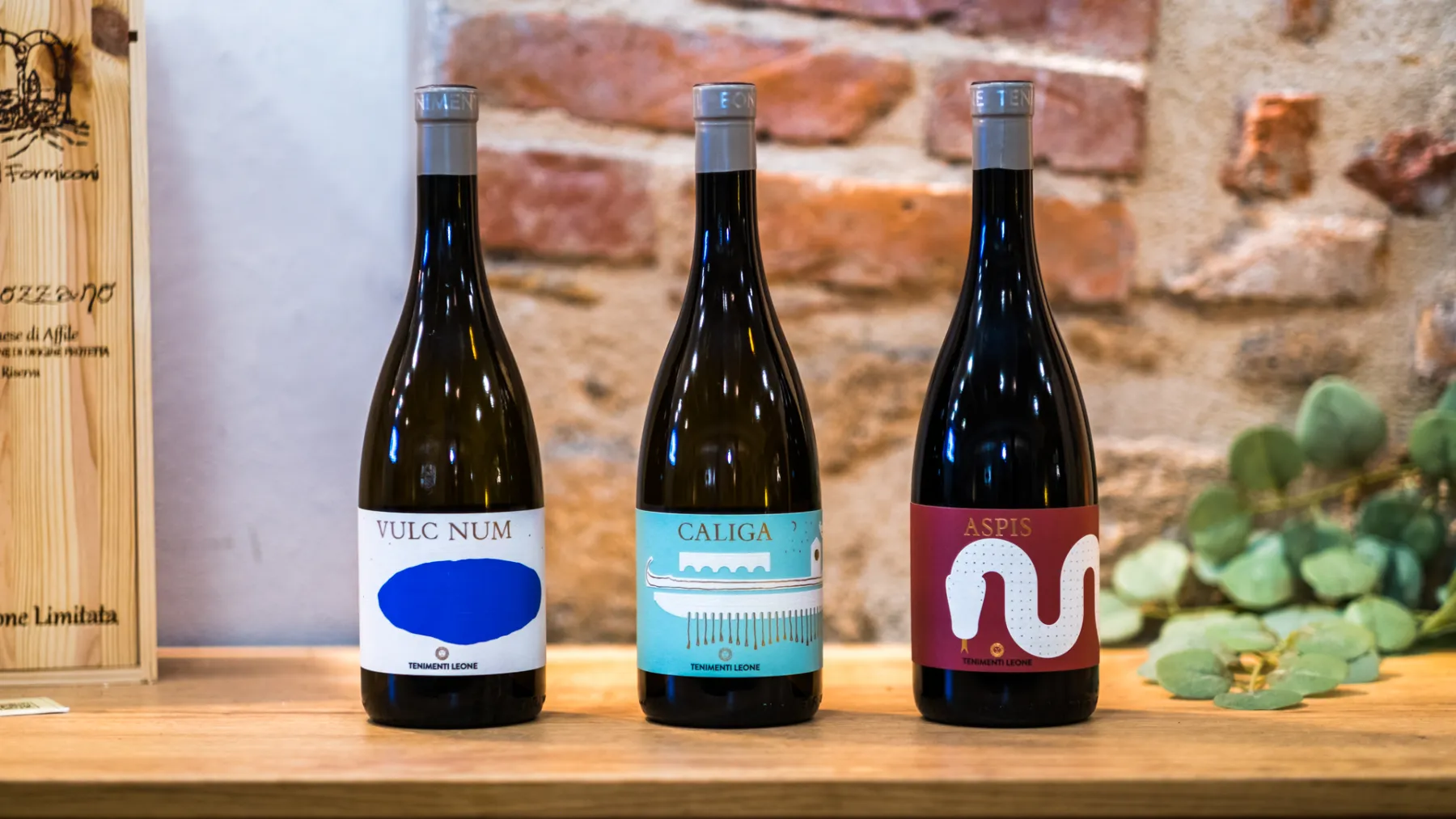 I vini del territorio in esclusiva: Vulc Num, Caliga e Aspis